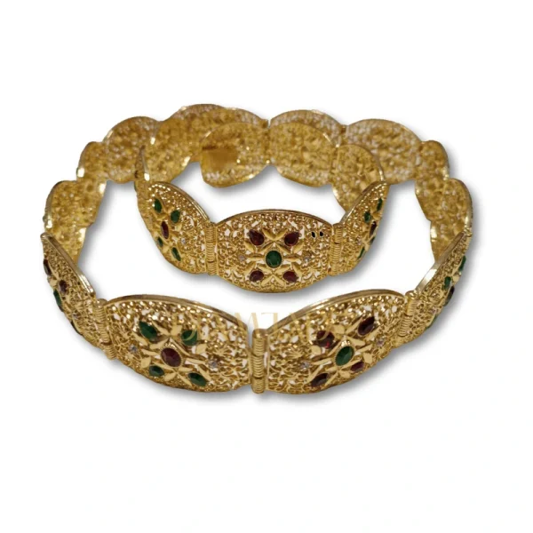 Mdama ceinture en plaqué or traditionnel et moderne