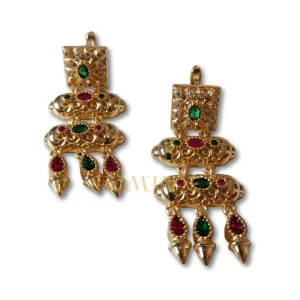 Boucles d'oreilles beldi en plaqué or chic et moderne