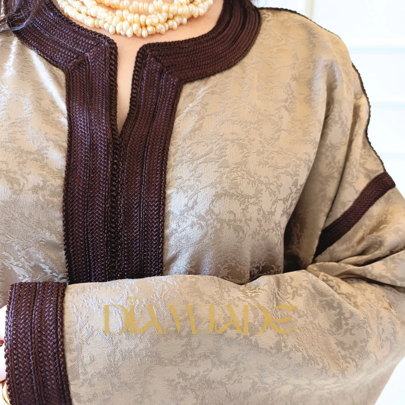 Darss fait main Khedmat Maalem caftan cérémonie - Sfifa Beldia Caftan marocain luxe