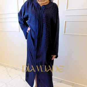 Caftan fluide en tissu kamkha